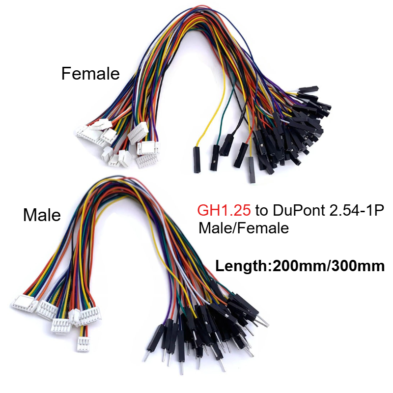 5PCS GH1.25 2P-6Pin to Dupont  - Drone Kit Hexacopter ulasan dan harga