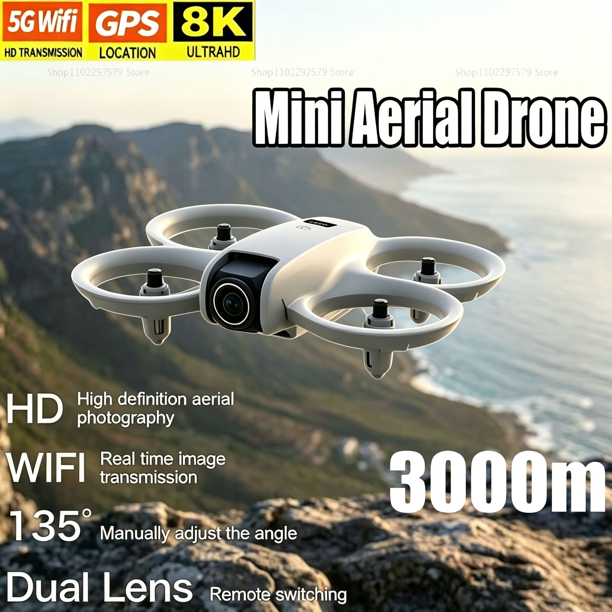 Mini Drone with 8K HD Camera F - Drone Kit Tricopter ulasan dan harga
