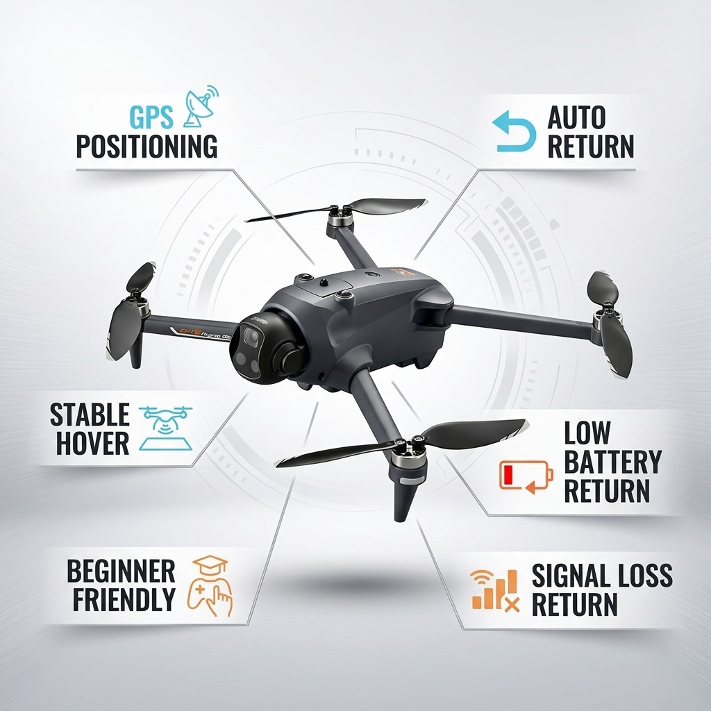 Potensic Drone GPS Auto Return - Drone Kit With Camera ulasan dan harga