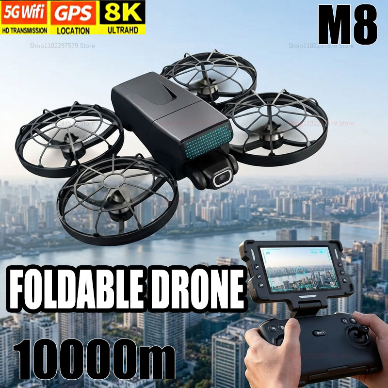 New Drones M8 GPS 8K Professio - Drone Kit With Camera ulasan dan harga