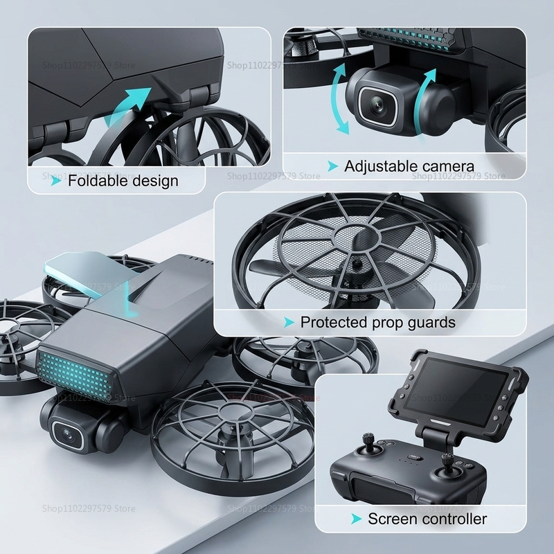 New Drones M8 GPS 8K Professio - Drone Kit With Camera ulasan dan harga