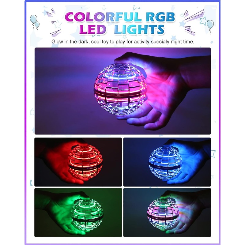 Magic Flying Orb Ball with Lig - Drone Kit Tricopter ulasan dan harga